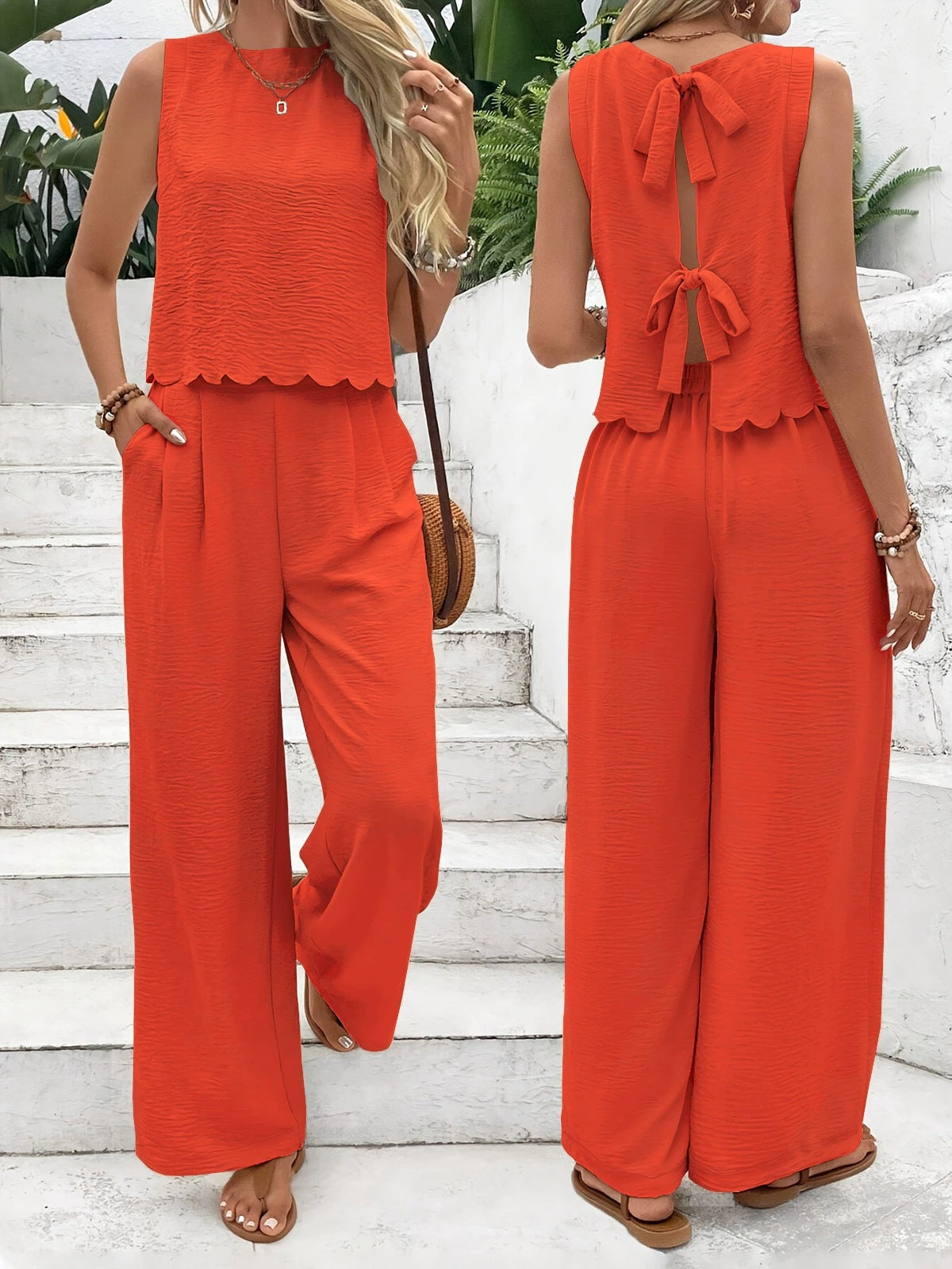 Ensemble Été Femme Débardeur & Pantalon