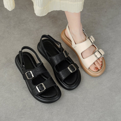 Sandales Plateforme Peau de Mouton