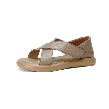 Sandales Artisanales Lanières Croisées