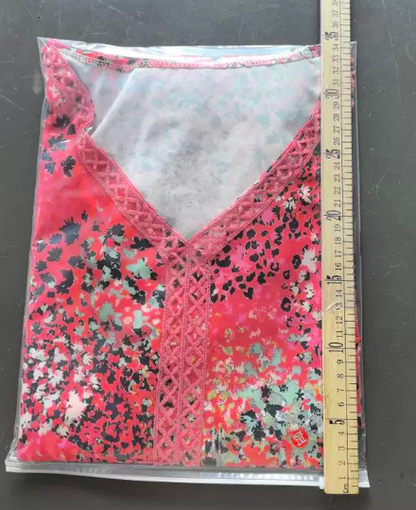 Robe Femme Col en V Imprimée Été