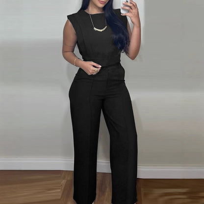 Ensemble Estival Femme Haut Sans Manches & Pantalon