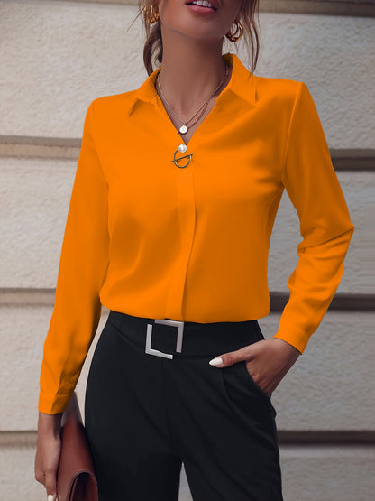 T-Shirt Femme Manches Longues Col en V