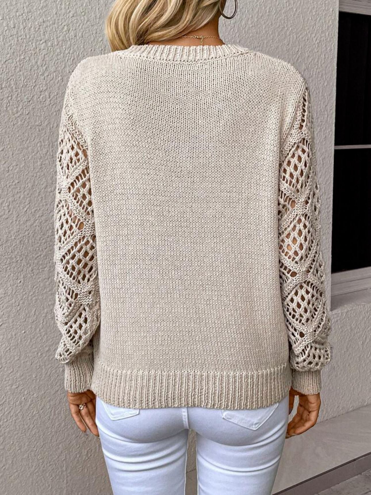 Pull Femme Col en V Manches Longues