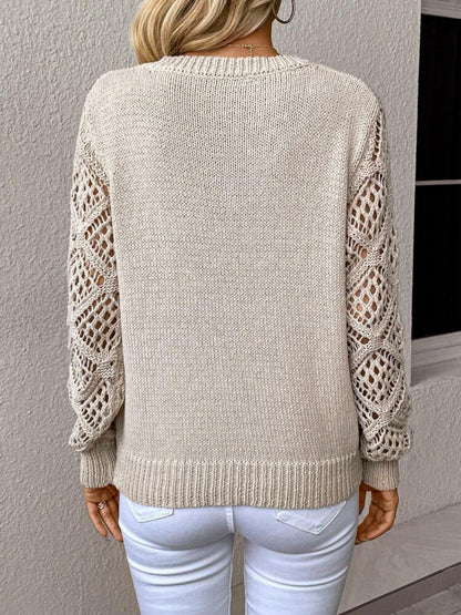 Pull Femme Col en V Manches Longues