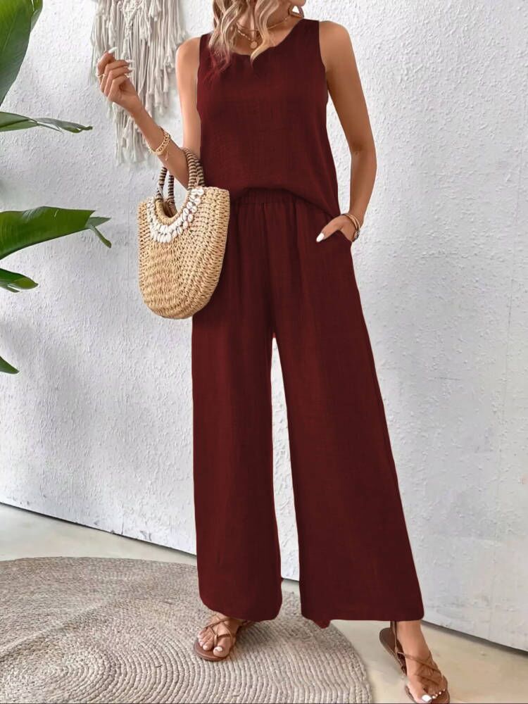 Ensemble 2 Pièces Femme Haut & Pantalon