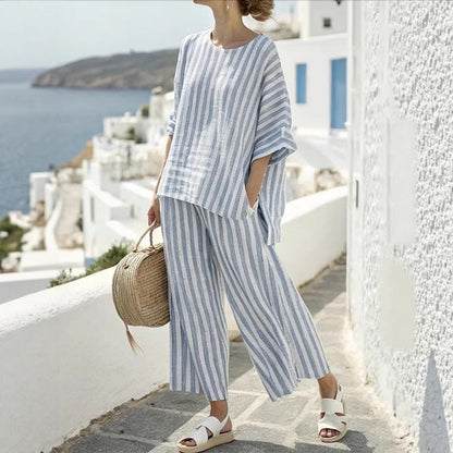 Ensemble Rayé Été Luxe
