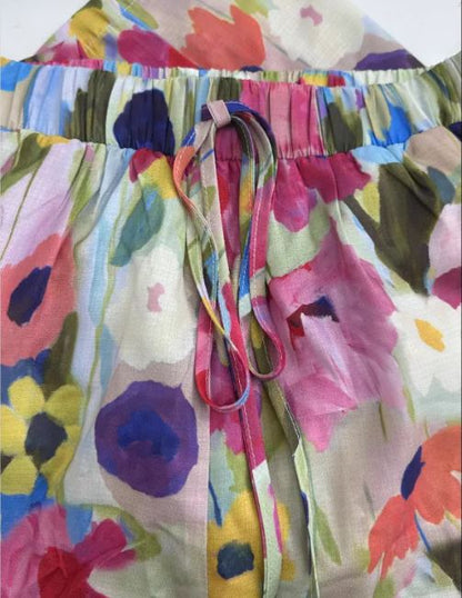 Pantalon Fluide Floral Femme