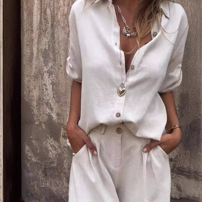 Ensemble 2 Pièces Femme Chemise & Short