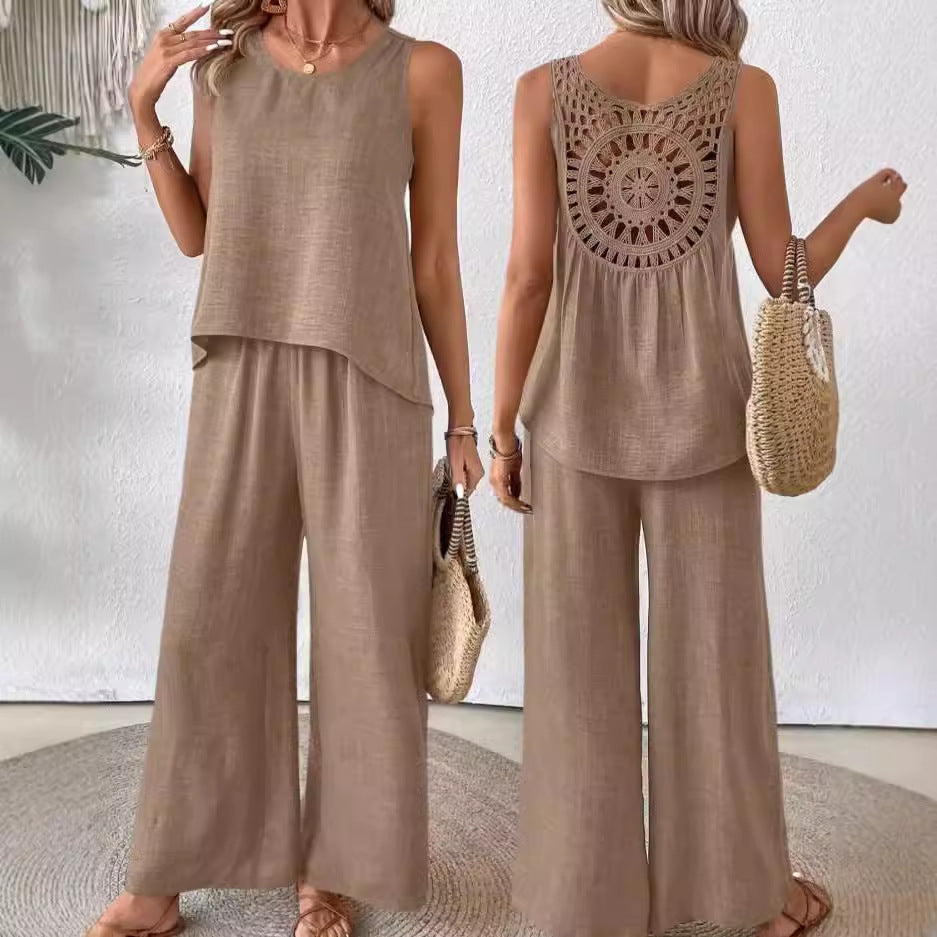 Ensemble 2 Pièces Femme Haut & Pantalon