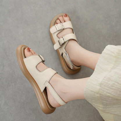 Sandales Plateforme Peau de Mouton