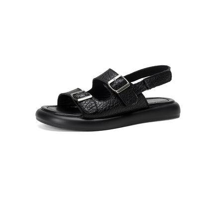 Sandales Plateforme Peau de Mouton