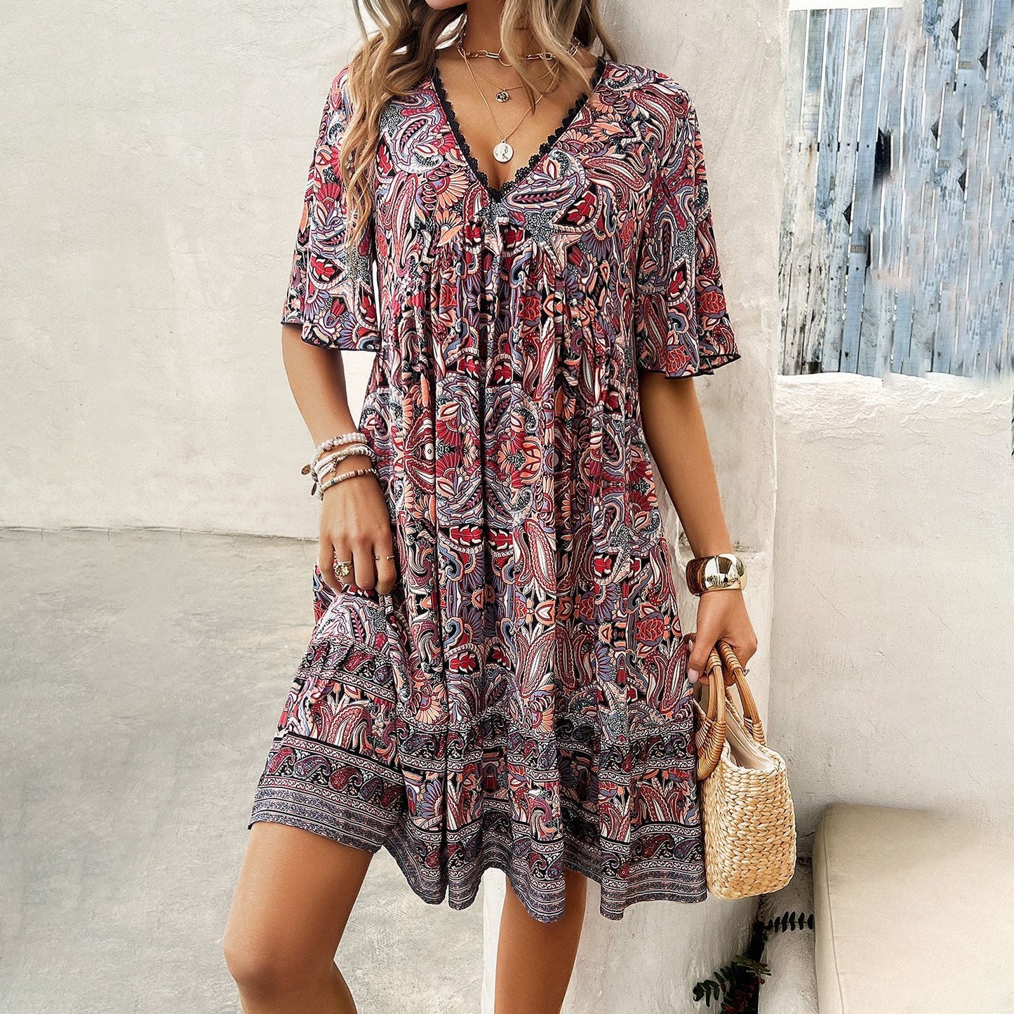 Robe Élégante Manches Longues Grande Taille