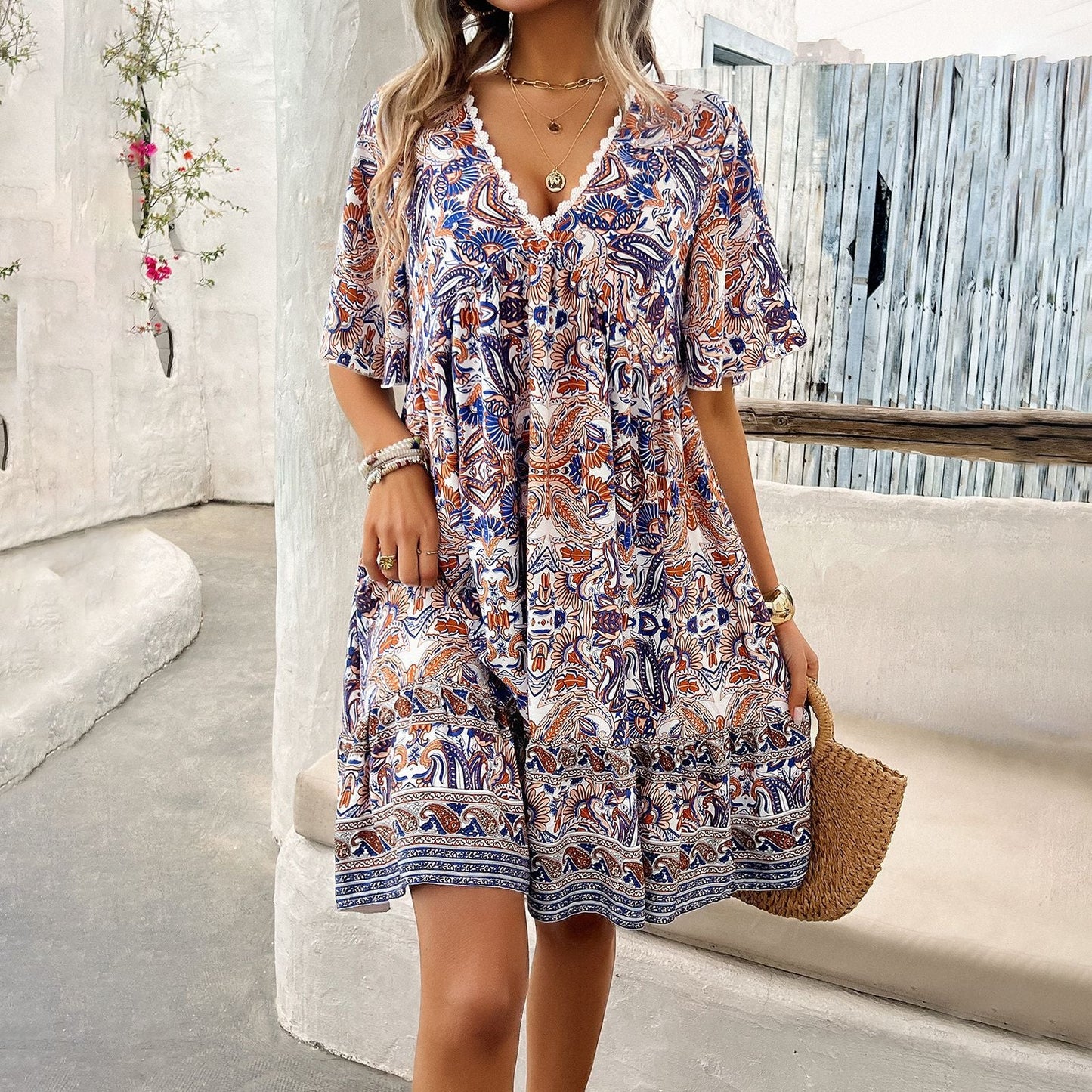 Robe Élégante Manches Longues Grande Taille