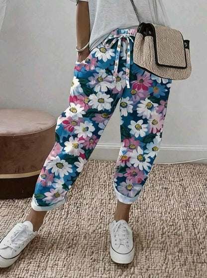 Pantalon Fluide Floral Femme