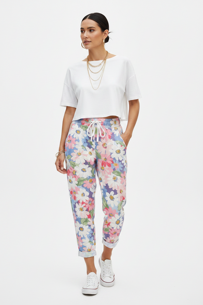 Pantalon Jogging Fleuri Solène