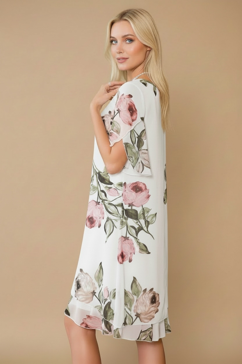 Robe Blanc – pose côté beige bg
