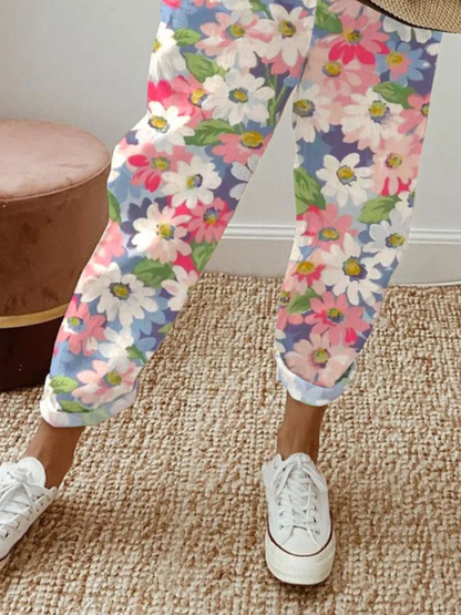 Pantalon Jogging Fleuri Solène